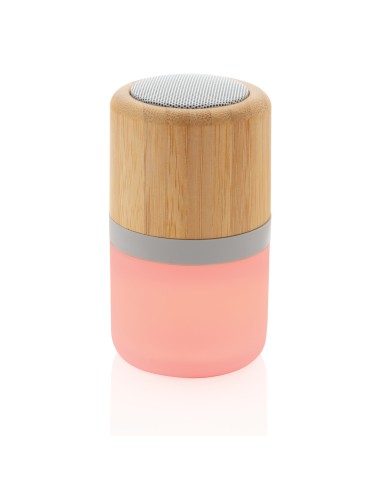 Speaker 3W in bambù con luce